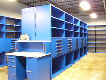Standard Automotive Tool Set Storage, Parts Room Shelving